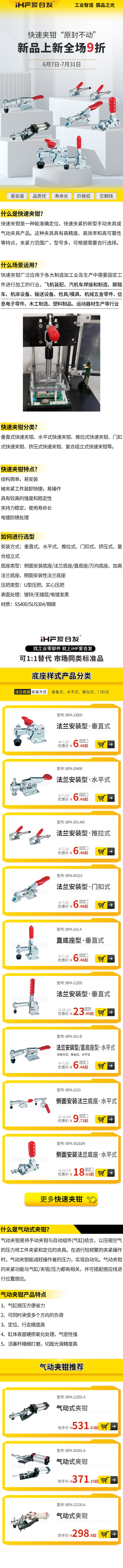 「產(chǎn)品上新」愛(ài)合發(fā)快速夾鉗特點(diǎn)！